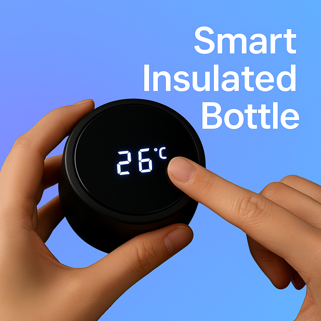 Smart Thermos Bottle with LED Temperature Display